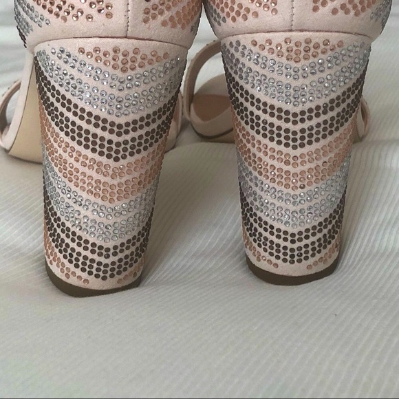 Call It Spring beige suede studded heels - Picture 6 of 10